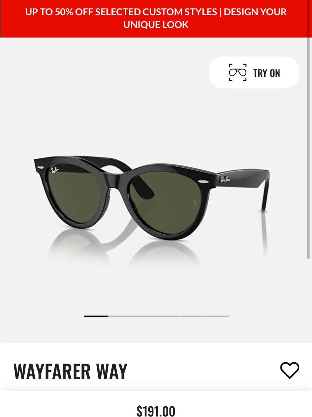 Ray-Ban Women’s Wayfarer Way Sunglasses in Black